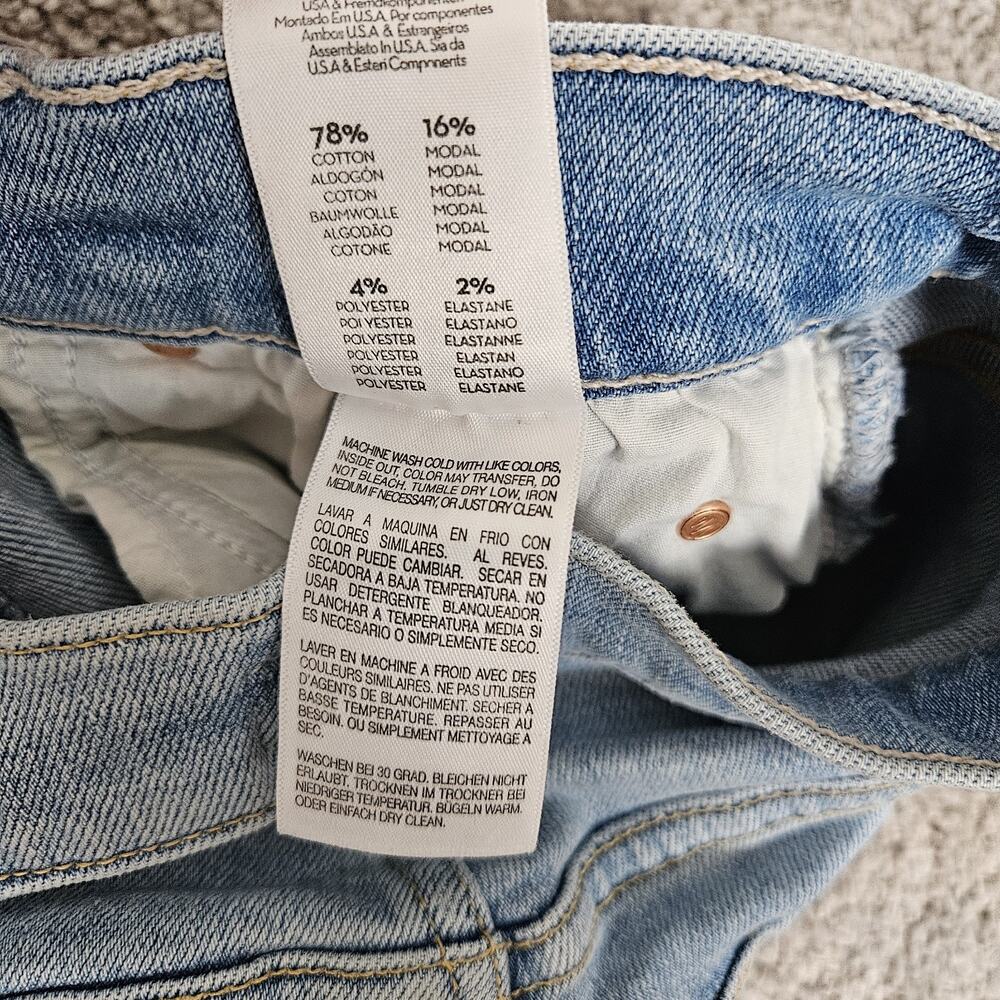 Mother Jeans Women's 27 Blue The Mid Rise Dazzler Ankle In The Blink Of An Eye - Picture 7 of 13